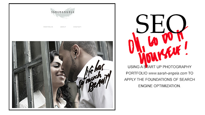 Foundations of Search Engine Optimization (SEO). Before and After of Sarah Angela Photography's website